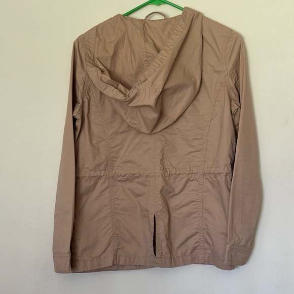 Forever 21 Color Beige Hooded Women’s Jacket Size Small - Picture 13 of 14